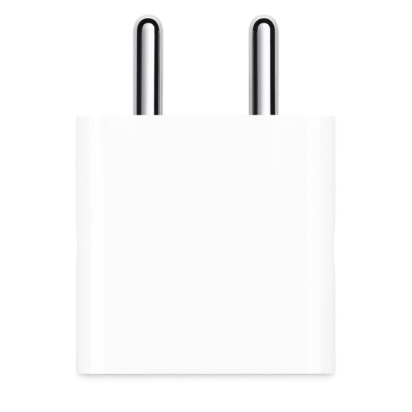 Apple 20W, USB-C Power Charging Adapter for iPhone, iPad & AirPods  (White) - Image 2